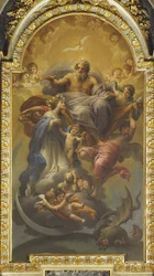 De Eeuwige Vader Verwelkomt de Maagd